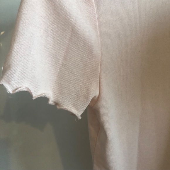 Light Pink Lettuce Edge T-Shirt - Picture 2 of 2